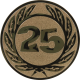 Alu emblem embossed bronze 25mm - Anniversary 25