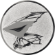 Emblème en aluminium gaufré argent 25mm - Dragonflyers