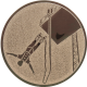 Alu emblem embossed bronze 25mm - Bungee jumping