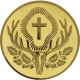 Gold embossed aluminum emblem 50mm - Jägermeister