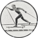 Aluemblem geprägt silber 25mm - Roller-Ski