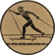Alu emblem embossed bronze 25mm - roller ski