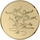 Alu emblem embossed gold 25mm - figure skating