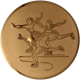 Alu emblem embossed bronze 25mm - figure skating