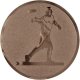 Aluminum emblem embossed bronze 25mm - Frisbie