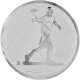 Aluminum emblem embossed silver 50mm - Frisbie