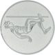 Emblème en aluminium gaufré argent 25mm - Saut à la perche