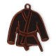 Motifli madalya kimono bronz renk