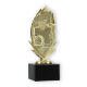 Pokal Kunststofffigur Basketballkranz gold auf schwarzem Marmorsockel 18,8cm