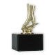 Trophy plastic figure skate gold on black marble base 11,4cm