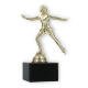 Pokal Kunststofffigur Eiskunstläuferin gold auf schwarzem Marmorsockel 16,5cm