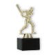 Pokal Kunststofffigur Cricket Schlagmann gold auf schwarzem Marmorsockel 15,0cm