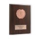 Wooden plaque Alessia bronze 22,9x17,8cm