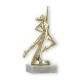 Trophy plastic figure dancing gold on white marble base 16,9cm