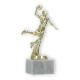 Trophy plastic figure basketball player gold on white marble base 19,0cm
