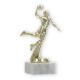 Trophy plastic figure basketball player gold on white marble base 18,0cm