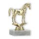 Pokal Kunststofffigur Araber gold auf weißem Marmorsockel 12,0cm