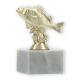 Trophy plastic figure perch gold on white marble base 11,8cm