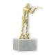 Trophy plastic figure rifleman gold on white marble base 16,3cm