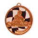 Motif medal go-kart bronze color