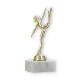 Pokal Kunststofffigur modernes Tanzen gold auf weißem Marmorsockel 17,6cm