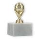 Trophy plastic figure soccer gold on white marble base 10,6cm