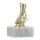 Trophy plastic figure skate gold on white marble base 10.4cm