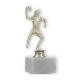 Pokal Kunststofffigur Handballspielerin gold auf weißem Marmorsockel 17,1cm