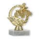 Pokal Kunststofffigur Quad im Kranz gold auf weißem Marmorsockel 12,6cm