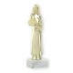 Trophy plastic figure beauty queen gold on white marble base 23,7cm