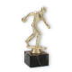 Trophy plastic figure bowling male gold on black marble base 19,5cm LE