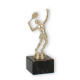 Trophy plastic figure badminton female gold on black marble base 18.5 LE