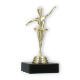 Pokal Kunststofffigur Ballerina gold auf schwarzem Marmorsockel 13,4cm