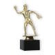 Trophy plastic figure softball player gold on black marble base 18,3cm