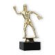 Trophy plastic figure softball player gold on black marble base 17,3cm