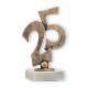 Trophies contour figure silver wedding old gold on white marble base 15,2cm