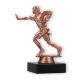 Trophy plastic figure Flag Football bronze on black marble base 14,0cm