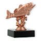 Trophy plastic figure perch bronze on black marble base 10,0cm