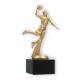 Trophy plastic figure basketball player gold metallic on black marble base 19,0cm