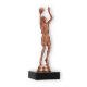 Pokal Kunststofffigur Basketballer bronze auf schwarzem Marmorsockel 18,3cm