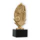 Pokal Kunststofffigur Basketballkranz goldmetallic auf schwarzem Marmorsockel 18,8cm