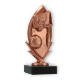 Pokal Kunststofffigur Basketballkranz bronze auf schwarzem Marmorsockel 16,8cm