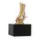 Trophy plastic figure skate gold metallic on black marble base 11.4cm