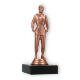Pokal Kunststofffigur Judo Damen bronze auf schwarzem Marmorsockel 15,2cm