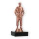 Pokal Kunststofffigur Judo Herren bronze auf schwarzem Marmorsockel 15,0cm