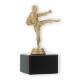 Pokal Kunststofffigur Karate Herren goldmetallic auf schwarzem Marmorsockel 14,4cm
