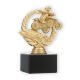 Trophy plastic figure Quad in wreath gold metallic on black marble base 14,6cm