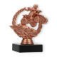 Pokal Kunststofffigur Quad im Kranz bronze auf schwarzem Marmorsockel 12,6cm