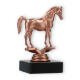 Pokal Kunststofffigur Araber bronze auf schwarzem Marmorsockel 12,0cm