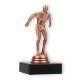 Pokal Kunststofffigur Schwimmer bronze auf schwarzem Marmorsockel 12,6cm